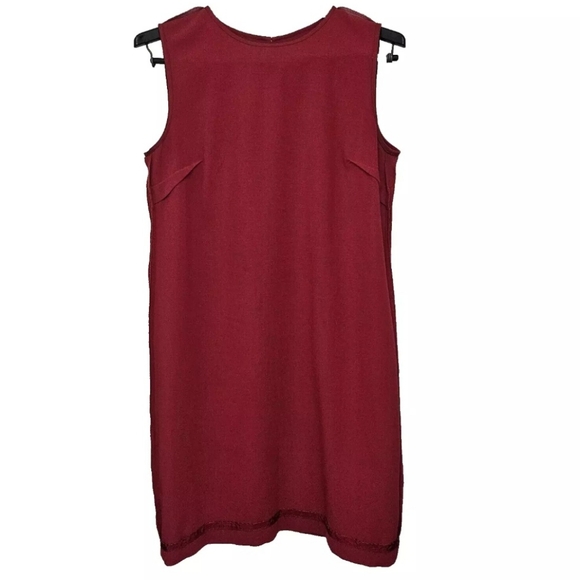 J. Jill Red Sleeveless Sheath Dress Size 10 Classiccore Business Cocktail Party - Picture 10 of 10